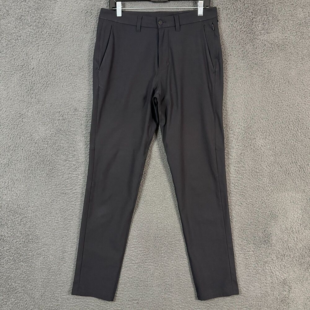 Lululemon Pants Mens 31x31 Black Commission Slim Fit Warpstreme Stretch Chino